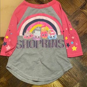 Shopkins baseball style tee